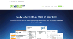 Desktop Screenshot of cutmybills.com